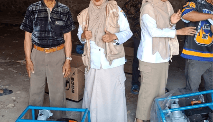 Koptan Kelurahan Bentengnge Terima Bantuan Pompanisasi Hadapi Kemarau Panjang